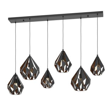 Lampa wisząca CARLTON 1 43846 6x40W/E27 IP20 od Eglo
