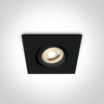 Downlight wpuszczany The Dual Ring 51105ABG/B 1x10W/GU10 IP20 od One Light