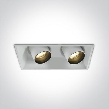 Downlight wpuszczany The Recessed Cylinders 51211C/W/W 3000K 2x11W/LED 820lm IP20 od One Light
