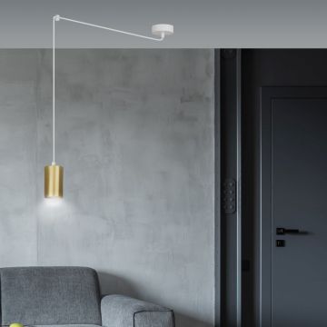 Lampa wisząca TRAKER 1 WH/GOLD 527/1 1x30W/GU10 IP20 od Emibig