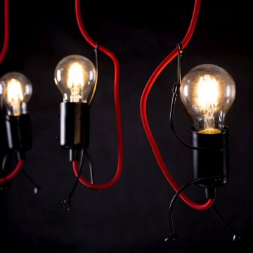 Lampa wisząca BOBI 3 BLACK 537/3 3x60W/E27 IP20 od Emibig