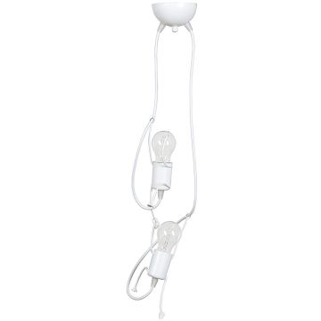 Lampa wisząca BOBI 2 WHITE 538/2 2x60W/E27 IP20 od Emibig