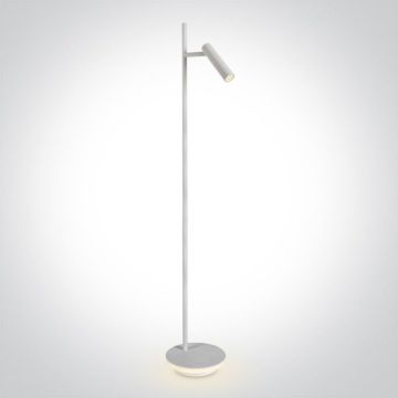 Lampa podłogowa Reading Spots 61132B/W/W 3000K 1x3W|1x8W/LED 150lm|560lm IP20 od One Light