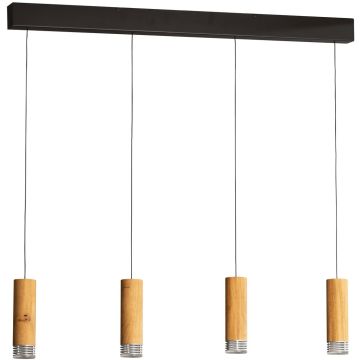 Lampa wisząca SHINE-WOOD 61132 2700k 4x5,26w/led 2552lm ip20 od Fischer&Honsel