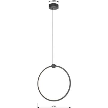 Lampa wisząca CIRCOLA 6218-0110 3000k x36w/led 3800lm od Aviano Lighting