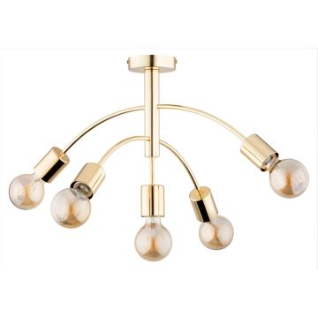Lampa sufitowa Arini Gold Pro 63156 5x60W/E27 IP20 od Alfa