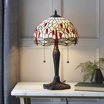 Lampka stołowa Dragonfly beige 64086 2x60W/E27 od Endon