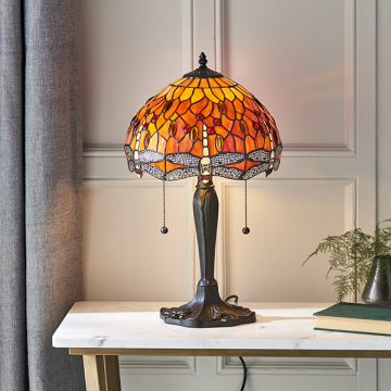 Lampka stołowa Dragonfly flame 64092 2x60W/E27 od Endon