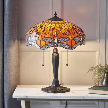 Lampka stołowa Dragonfly flame 64093 2x60W/E27 od Endon