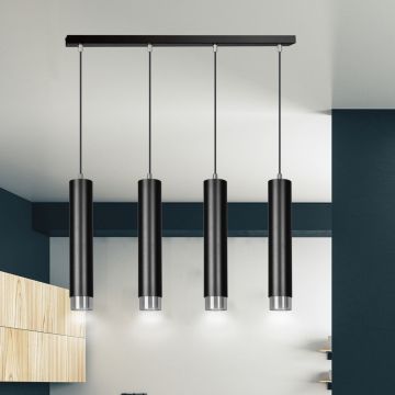 Lampa wisząca KIBO 4 BL/CHROME 643/4 4x30W/GU10 IP20 od Emibig