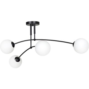Lampa sufitowa PREGOS 4 BLACK 670/4 4x40W/E14 IP20 od Emibig