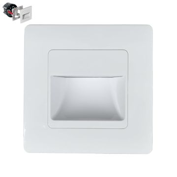 Lampa schodowa do zabudowy STEP LIGHT SINGLE VERSION 70409 1x1W/LED 95lm IP20 od Prezent