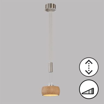 Lampa wisząca SHINE-WOOD 61075 2700K 1x9W/LED 950 lm IP20 od Fischer&Honsel