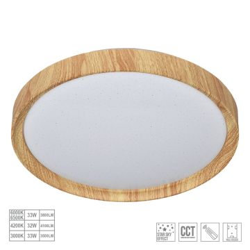 Plafon WOODEN 71330 1x33W/LED 2050lm IP20 od Prezent