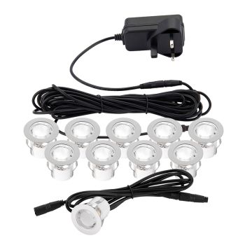 Downlight wpuszczany Kios 2 75530 6500K 10x0,45W/LED 80lm IP44 od Endon