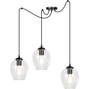 Lampa wisząca LEVEL 3 BL TRANSPARENT 756/3 3x60W/E27 IP20 od Emibig