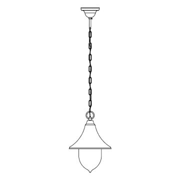 Lampa wisząca Firenze 800A/W 1x9W/E27 IP54 od Norlys