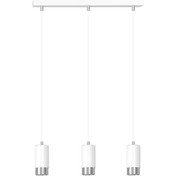 Lampa wisząca FUMIKO 3 WH/CHROME 814/3 3x30W/GU10 IP20 od Emibig