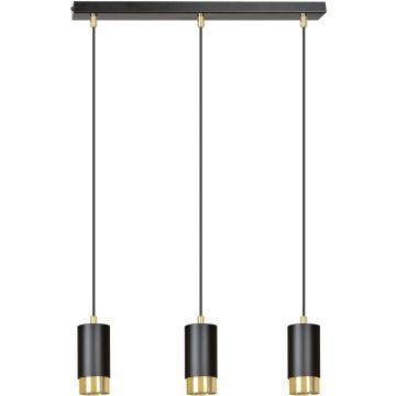 Lampa wisząca FUMIKO 3 BL/GOLD 817/3 3x30W/GU10 IP20 od Emibig