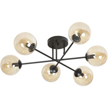 Lampa sufitowa BRENDI 6B BL MIODOWY 833/6B 6x40W/E14 IP20 od Emibig