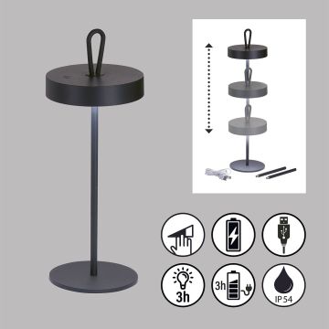 Lampa stołowa Dord 850343 3000K 1x2.5W/LED 270lm IP54 od Fischer&Honsel