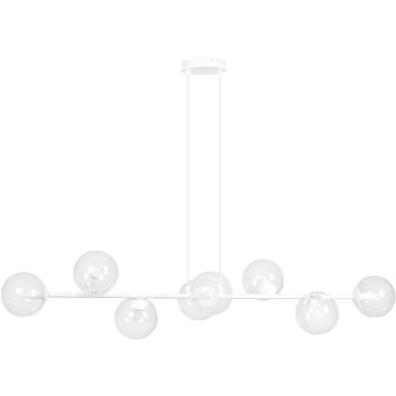 Lampa wisząca ROSSI 8 WH TRANSPARENT 877/8 8x40W/E14 IP20 od Emibig