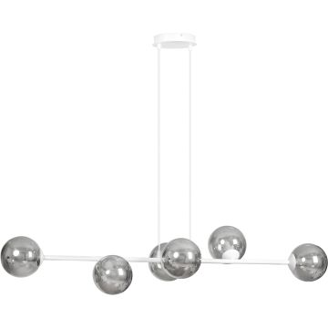 Lampa wisząca ROSSI 6 WH GRAFIT 878/6 6x40W/E14 IP20 od Emibig