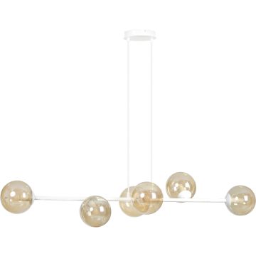 Lampa wisząca ROSSI 6 WH MIODOWY 879/6 6x40W/E14 IP20 od Emibig