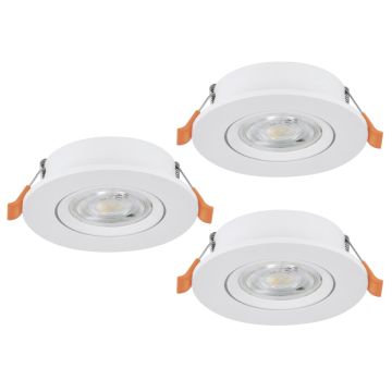 Downlight wpuszczany BARRANCO 902262 2700K, 4000K, 6500K 3x4.5W/LED 3X450lm ip20 od Eglo