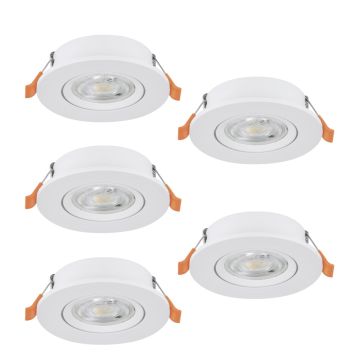 Downlight wpuszczany BARRANCO 902263 2700K, 4000K, 6500K 5x4.5W/LED 5X450lm ip20 od Eglo