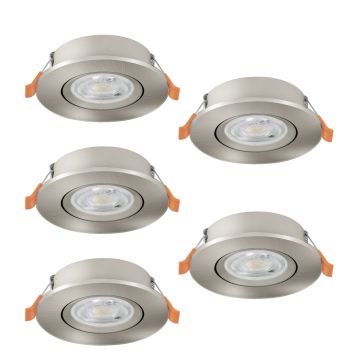 Downlight wpuszczany BARRANCO 902269 2700K, 4000K, 6500K 5x4.5W/LED 5X450lm ip20 od Eglo