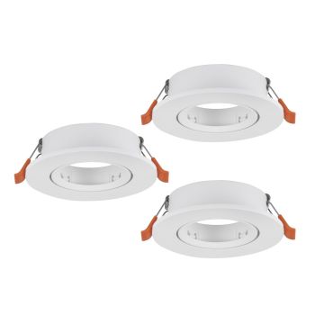 Downlight wpuszczany BARRANCO GU10 902225 3x5W/GU10 ip20 od Eglo