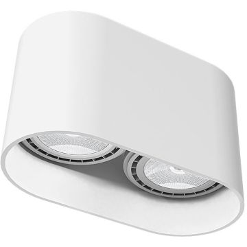 Downlight natynkowy OVAL 9241 2x75W/GU10 ES111 IP20 od Nowodvorski