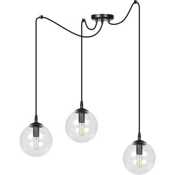 Lampa wisząca GIGI 3 BL TRANSPARENT 936/3 3x40W/E14 IP20 od Emibig