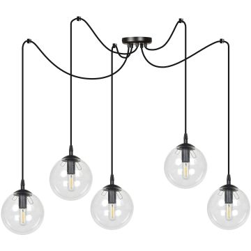 Lampa wisząca GIGI 5 BL TRANSPARENT 936/5 5x40W/E14 IP20 od Emibig
