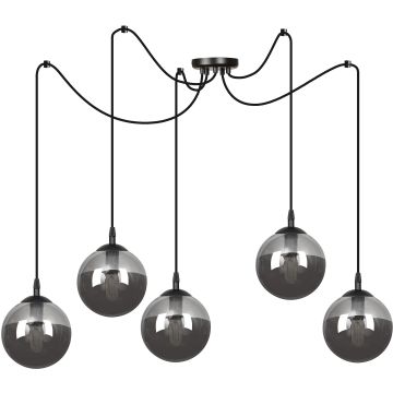 Lampa wisząca GIGI 5 BL GRAFIT 937/5 5x40W/E14 IP20 od Emibig