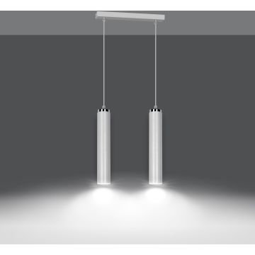 Lampa wisząca LUNA 2 WHITE 955/2 2x30W/GU10 IP20 od Emibig
