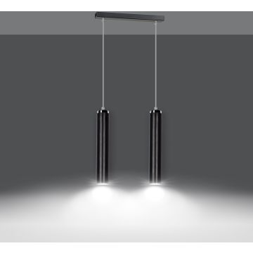 Lampa wisząca LUNA 2 BLACK 956/2 2x30W/GU10 IP20 od Emibig