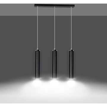 Lampa wisząca LUNA 3 BLACK 956/3 3x30W/GU10 IP20 od Emibig