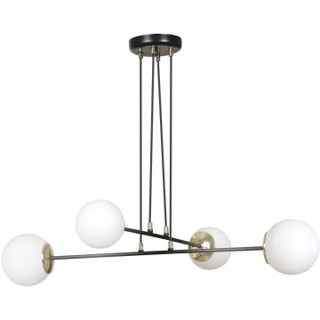 Lampa wisząca OGNIS 4 BLACK 966/4 4x40W/E14 IP20 od Emibig