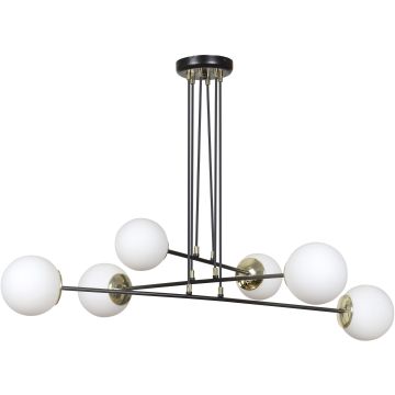 Lampa wisząca OGNIS 6 BLACK 966/6 6x40W/E27 IP20 od Emibig