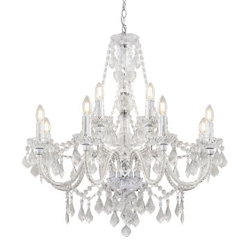 Żyrandol Clarence 308-8-4CL 12x60W/E14 IP20 od Endon