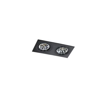 Downlight wpuszczany SIRO 2/BLACK AZ2806 2x50/40W/GU10 ES111od AZzardo