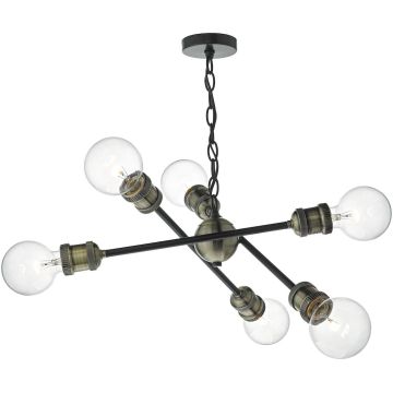 Lampa wisząca Brigade BRI0654 6x60W/E27 od Dar Lighting