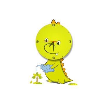 Kinkiet ścienny dziecięcy zegar 146 DRAGON od Milagro