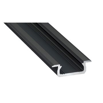 Profil Alu do taśm LED czarny Typ-Z przesłona mleczna 1m EKPR6381 od Eko-Light