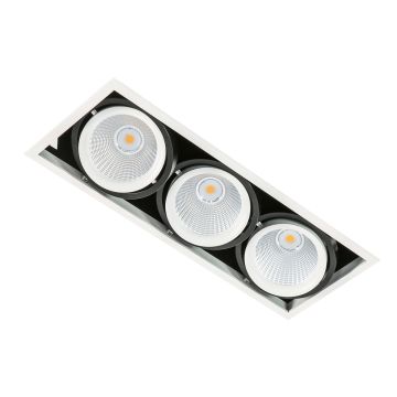 Downlight wpuszczany GL7108-3/3X18W 4000K WH+BL VERTICO od Italux
