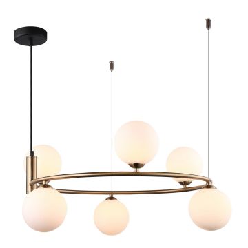 Zwis sufitowy MDM-3974/6 BRO AMILY od Italux