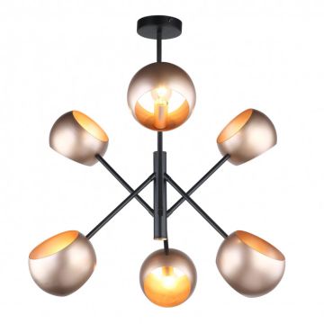 Żyrandole MDM-3690/6 BK+GD CAVAZZA od Italux