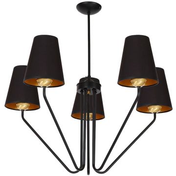 Żyrandol VICTORIA BLACK MLP4913 5x60W/E27 od Milagro